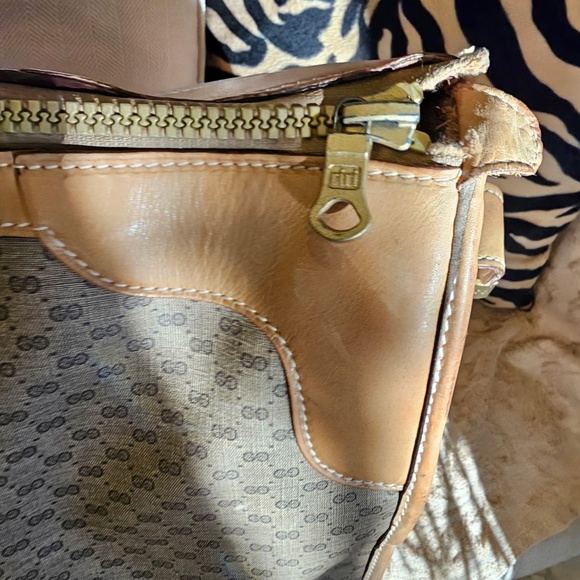 Vintage GUCCI LIMITED EDITION GG Monogram Boston Sherry Lg Travel Bag w/lock - Picture 4 of 16